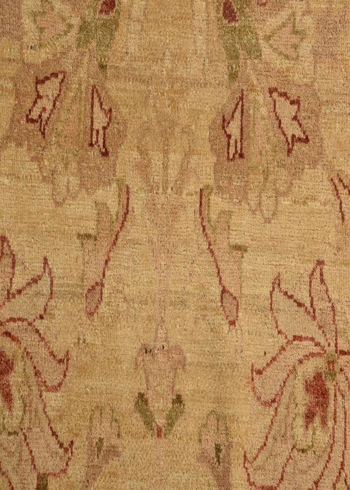 6' 6 x 10' Hand Knotted Peshawar Ziegler Rug