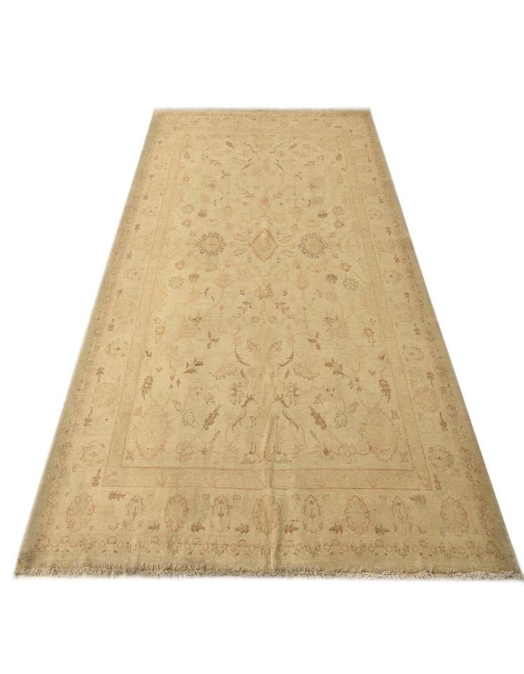 Detail image of 6' 11 x 9' 10  Hand Knotted Peshawar Ziegler Rug