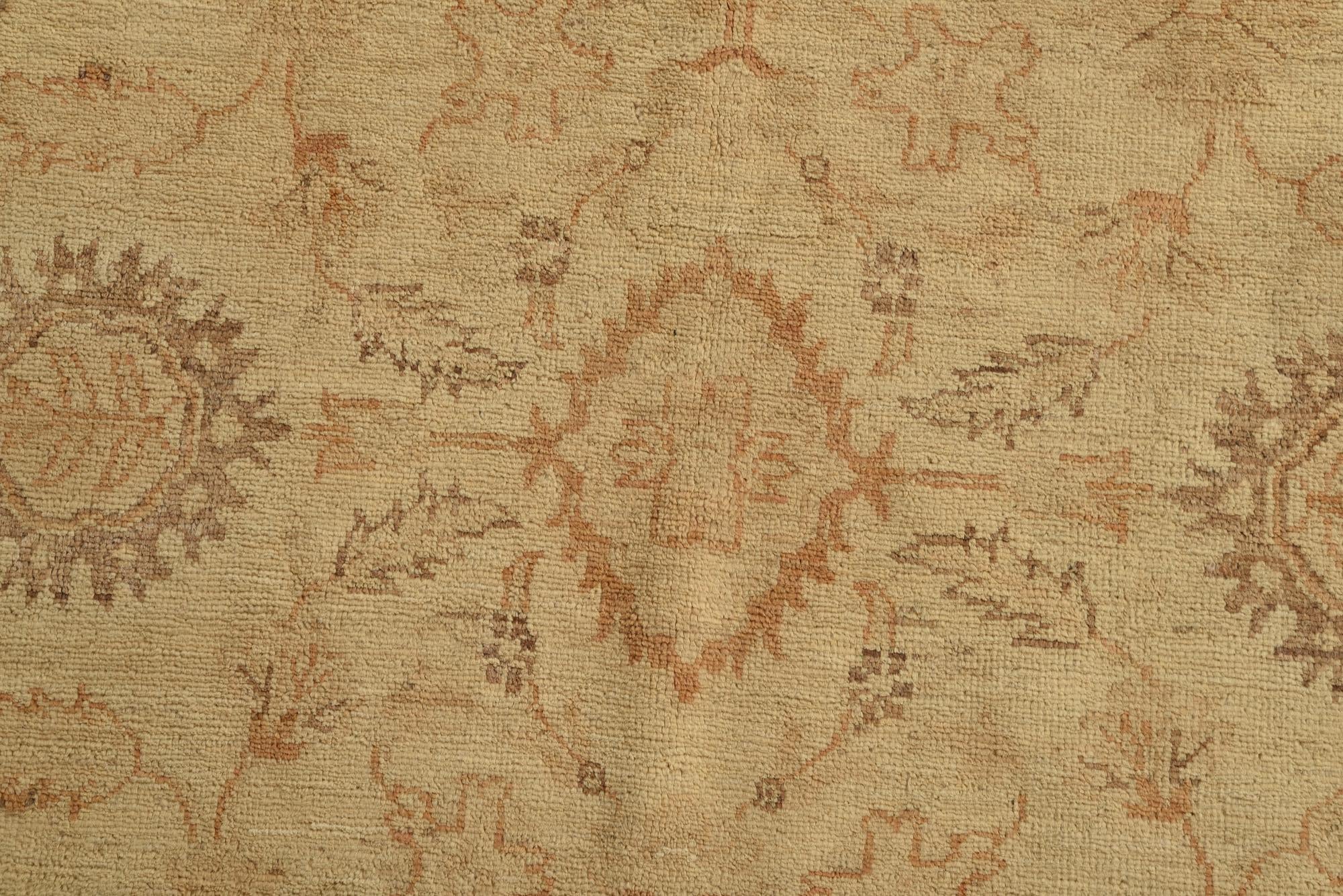 6' 11 x 9' 10 Hand Knotted Peshawar Ziegler Rug