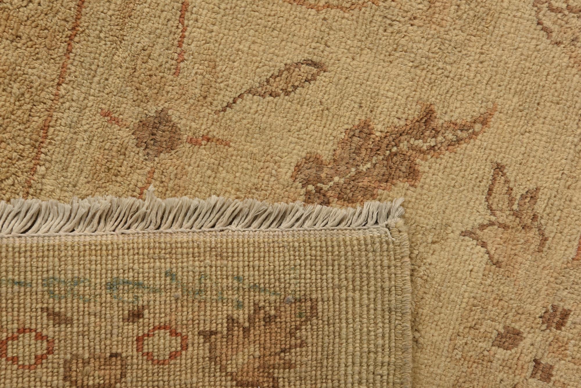 6' 11 x 9' 10 Hand Knotted Peshawar Ziegler Rug