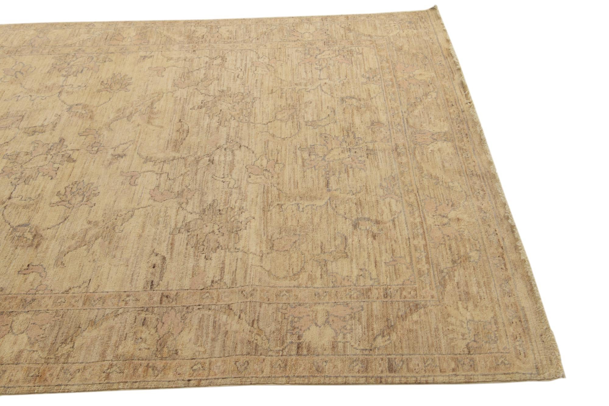 5' 5 x 7' 10 Hand Knotted Peshawar Ziegler Rug