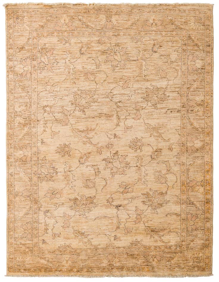 Detail image of 5' 5 x 7' 10 Hand Knotted Peshawar Ziegler Rug