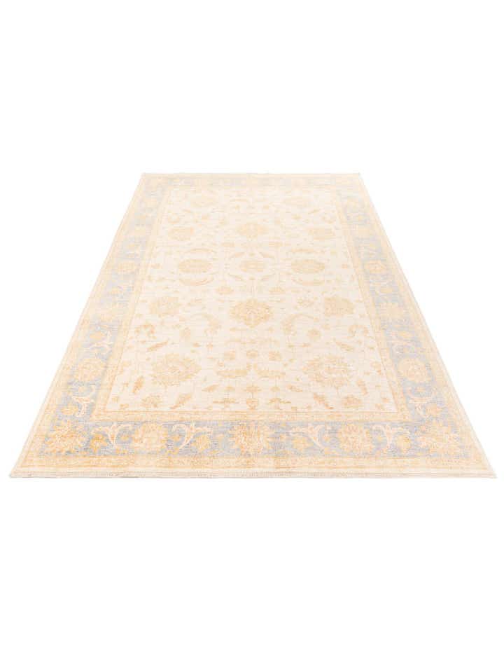 6' 7 x 9' 7 Hand Knotted Peshawar Ziegler Rug