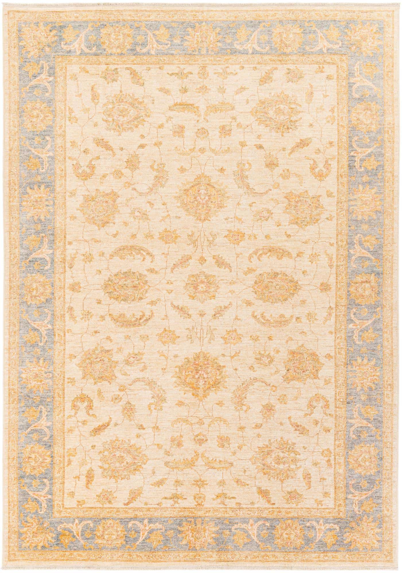 6' 7 x 9' 7 Hand Knotted Peshawar Ziegler Rug