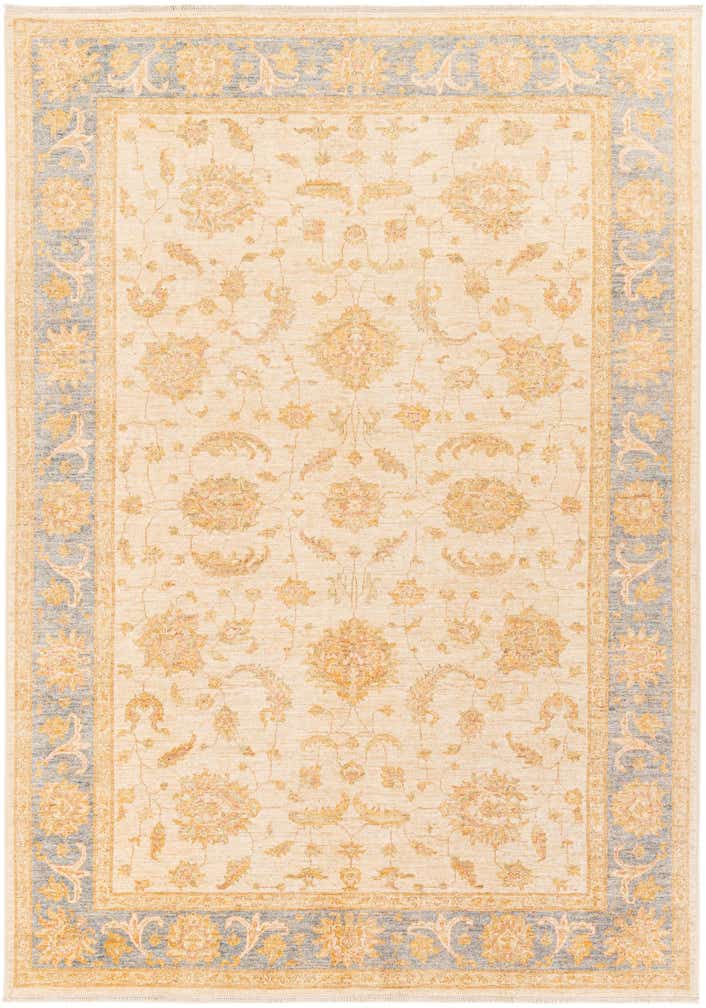 6' 7 x 9' 7 Hand Knotted Peshawar Ziegler Rug