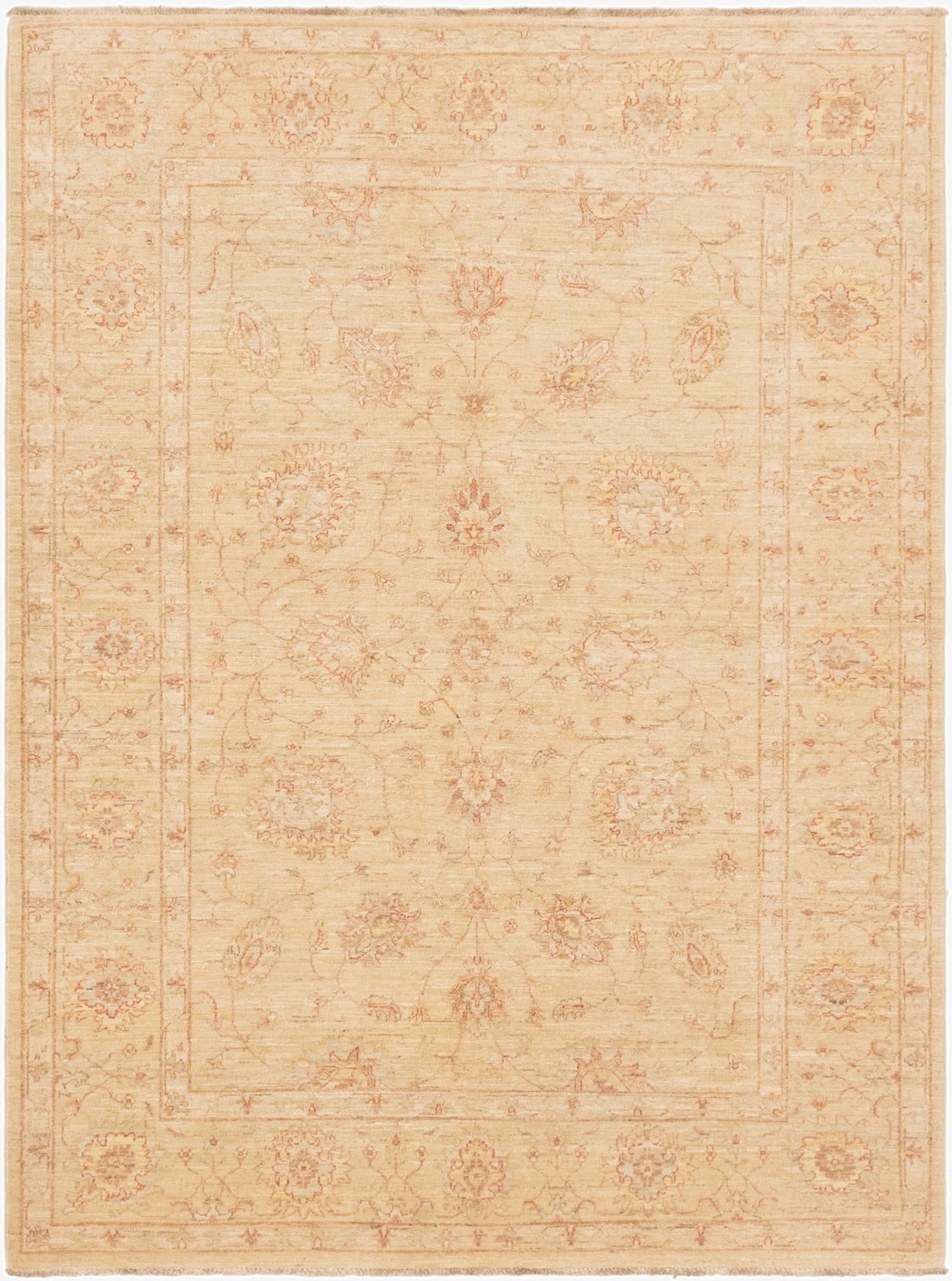 5' 8 x 7' 9  Hand Knotted Peshawar Ziegler Rug