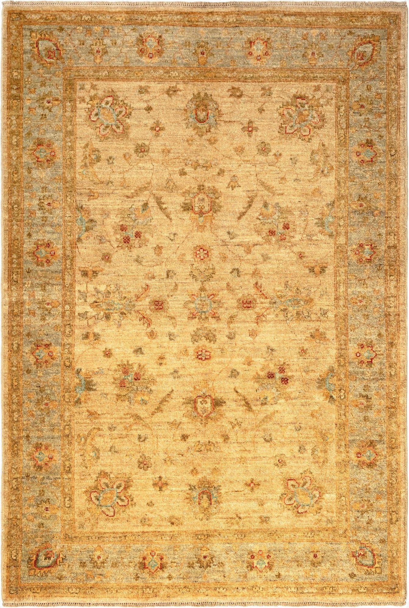 4' 1 x 6' Peshawar Ziegler Wool Rug