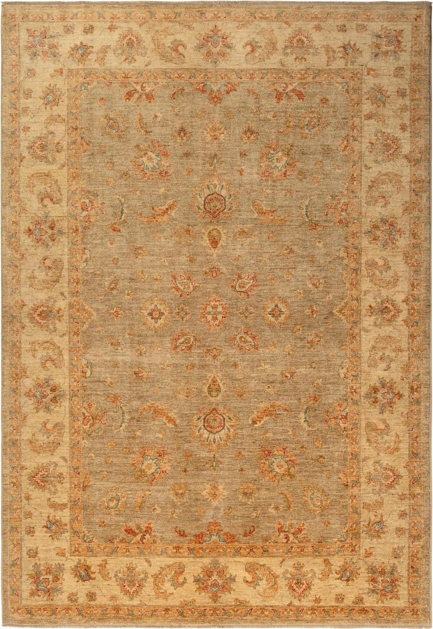 6' 8 x 9' 9 Peshawar Ziegler Wool Rug
