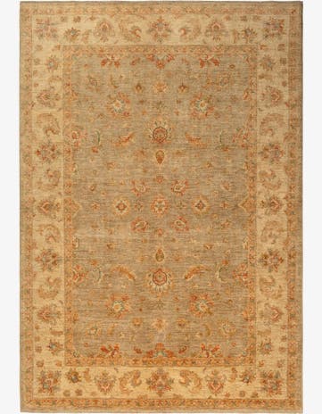 6' 8 x 9' 9 Peshawar Ziegler Wool Rug