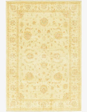 6' 8 x 9' 8 Hand Knotted Peshawar Ziegler Rug