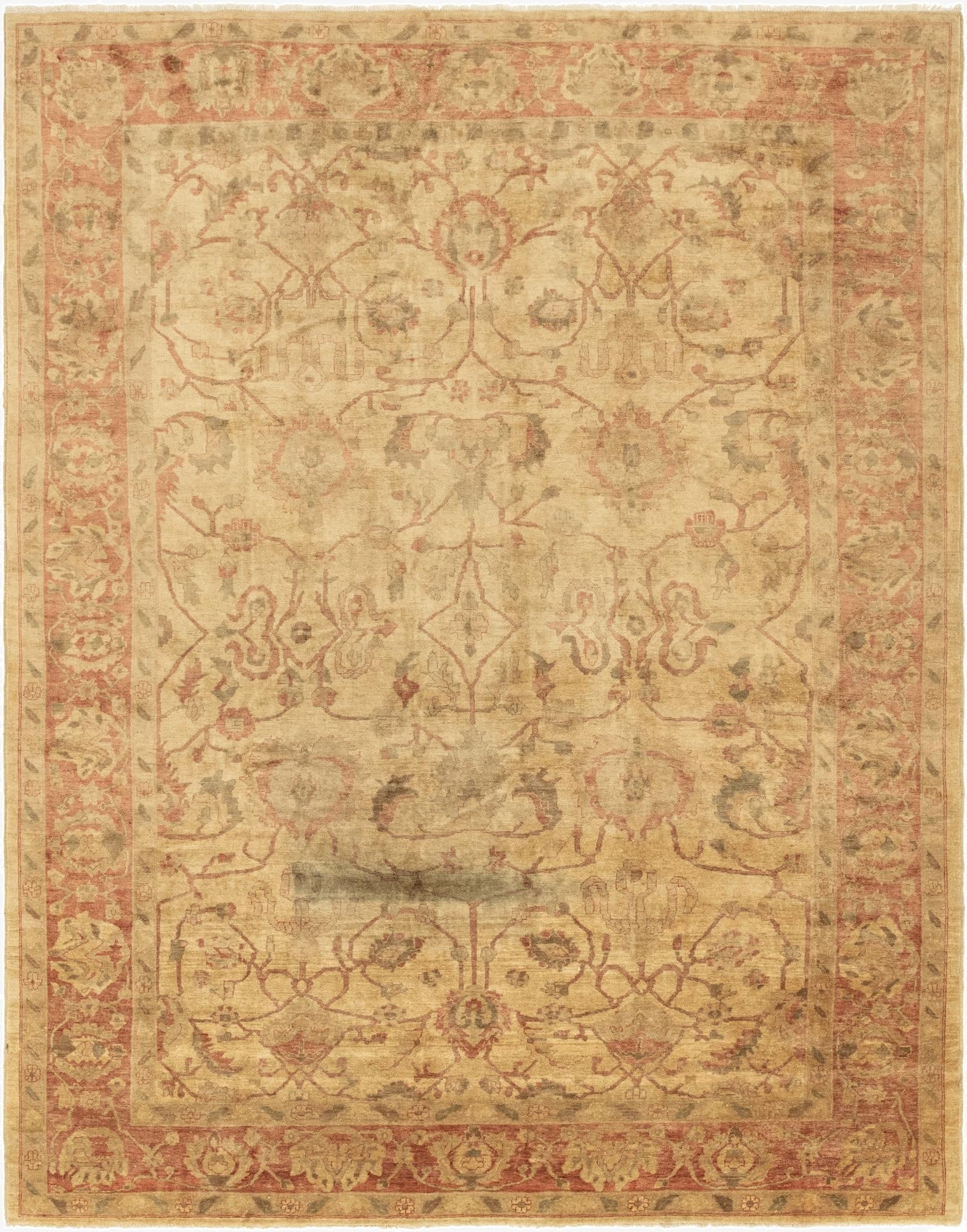 10' 2 x 13' 5  Hand Knotted Peshawar Ziegler Rug