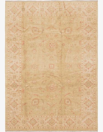 6' 9 x 9' 7 Hand Knotted Peshawar Ziegler Rug