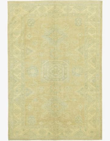 5' 11 x 8' 9 Hand Knotted Peshawar Ziegler Rug