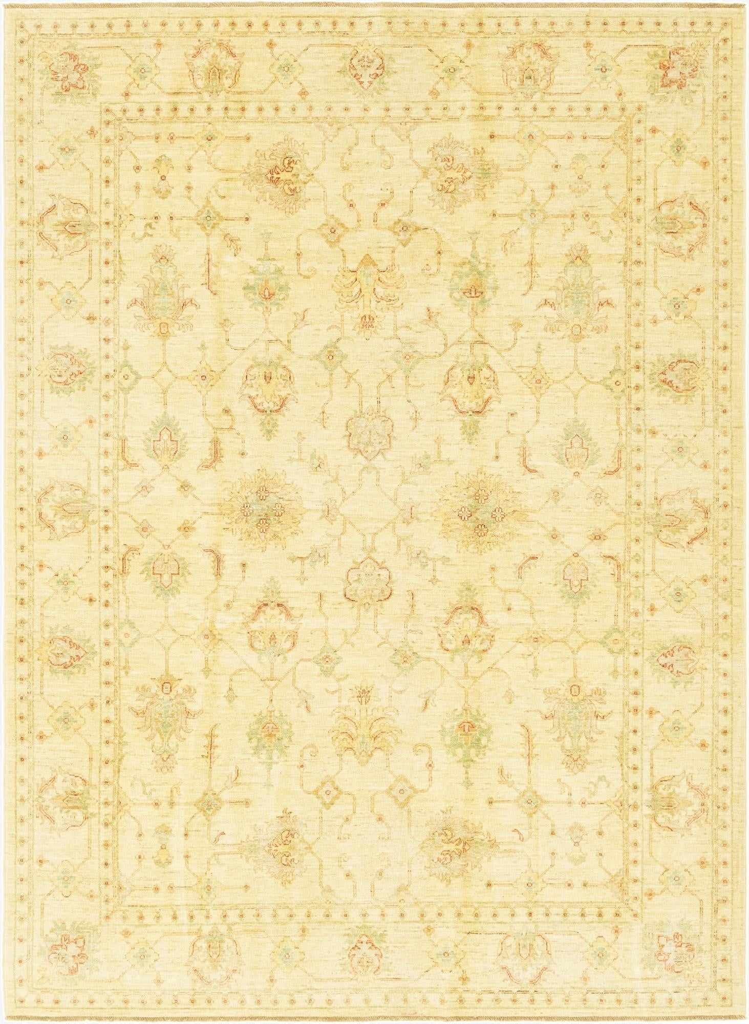 6' 10 x 9' 6  Hand Knotted Peshawar Ziegler Rug
