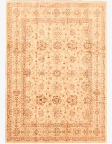 8' 10 x 12' 3 Hand Knotted Peshawar Ziegler Rug