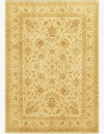 7' x 9' 10 Hand Knotted Peshawar Ziegler Rug