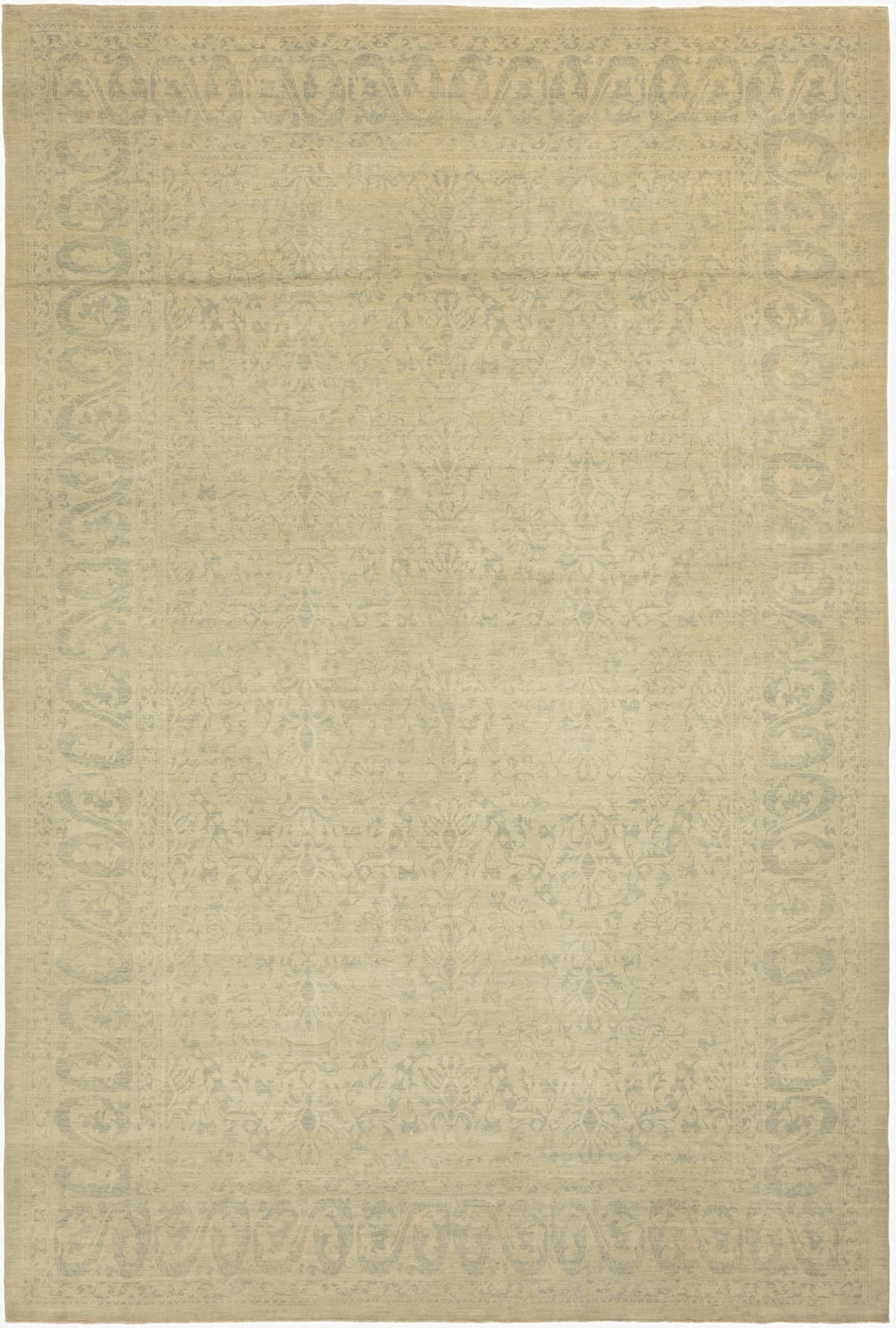12' 3 x 18' 4  Hand Knotted Peshawar Ziegler Rug