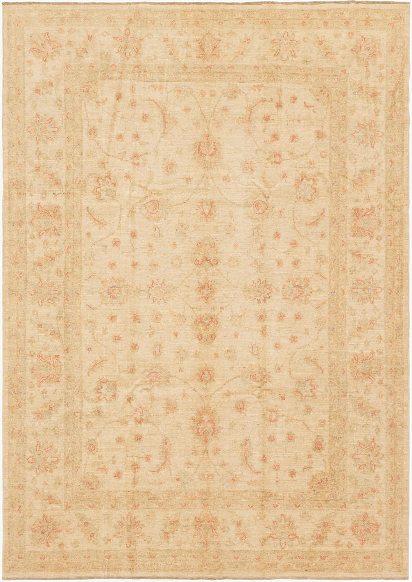 8' 2 x 11' 6  Hand Knotted Peshawar Ziegler Rug