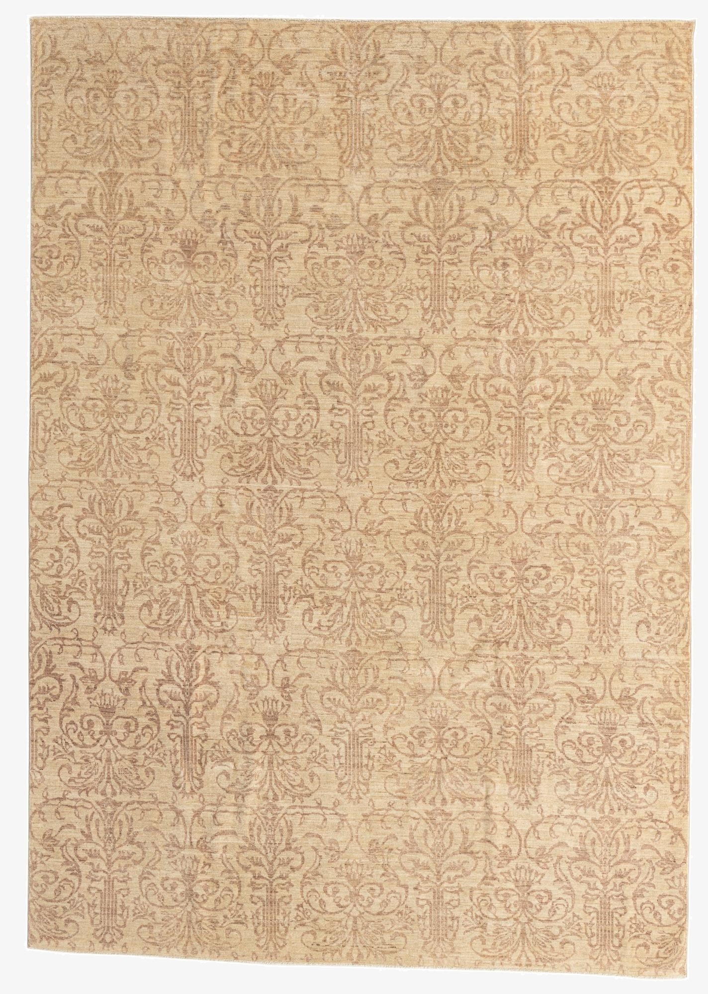 6' 10 x 9' 9  Hand Knotted Peshawar Ziegler Oriental Rug