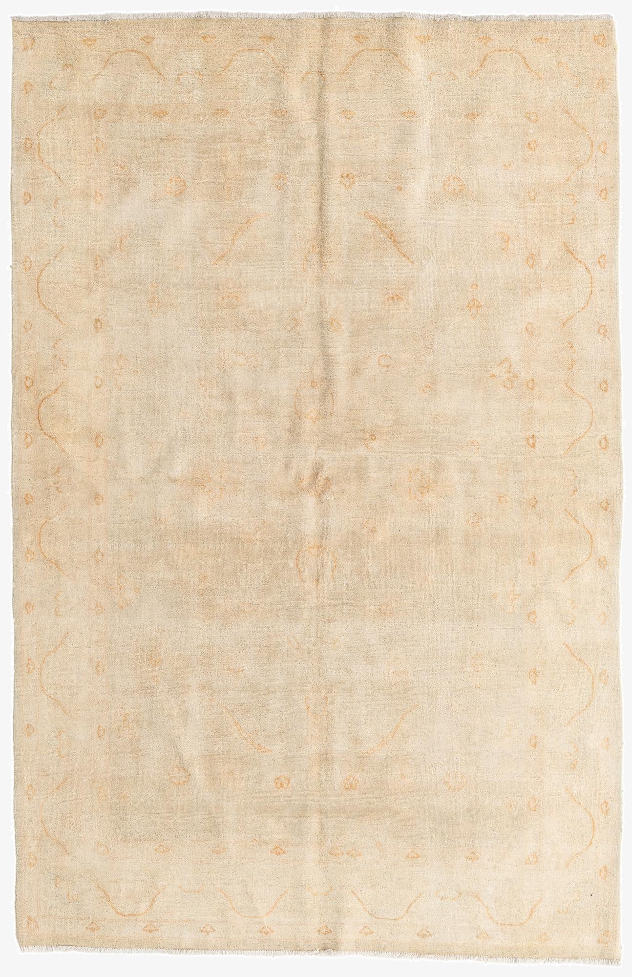 5' 5 x 8' 3  Hand Knotted Peshawar Ziegler Rug