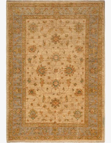 4' x 5' 9 Peshawar Ziegler Wool Rug