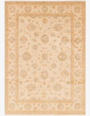 8' 9 x 12' Hand Knotted Peshawar Ziegler Rug