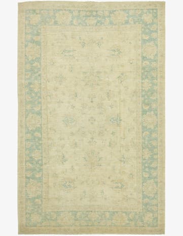 6' 3 x 10' Hand Knotted Peshawar Ziegler Rug