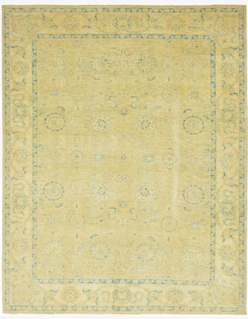 9' 2 x 11' 6 Hand Knotted Peshawar Ziegler Rug