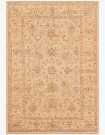 5' 8 x 7' 10 Hand Knotted Peshawar Ziegler Rug