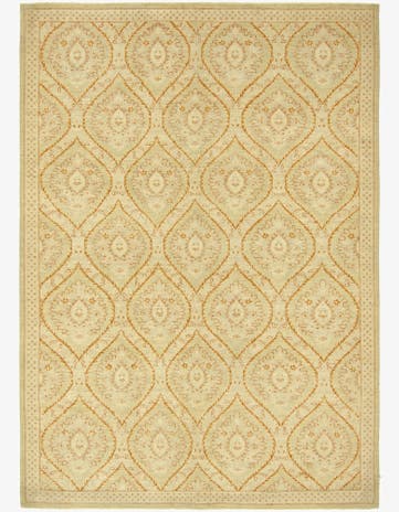 6' 8 x 9' 5 Hand Knotted Peshawar Ziegler Rug