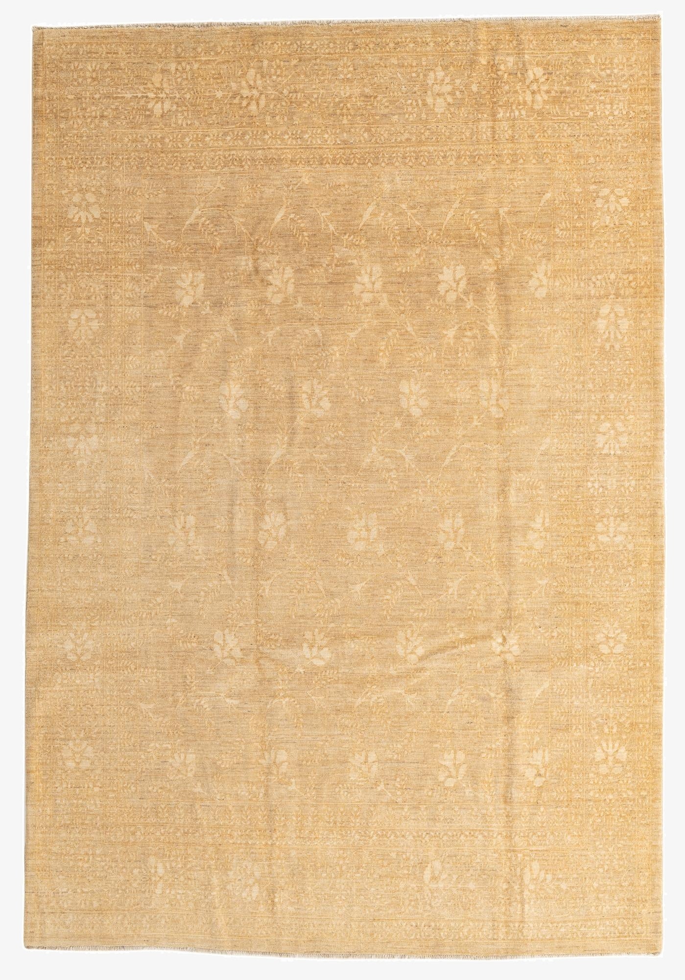 6' 10 x 10' 2  Hand Knotted Peshawar Ziegler Oriental Rug