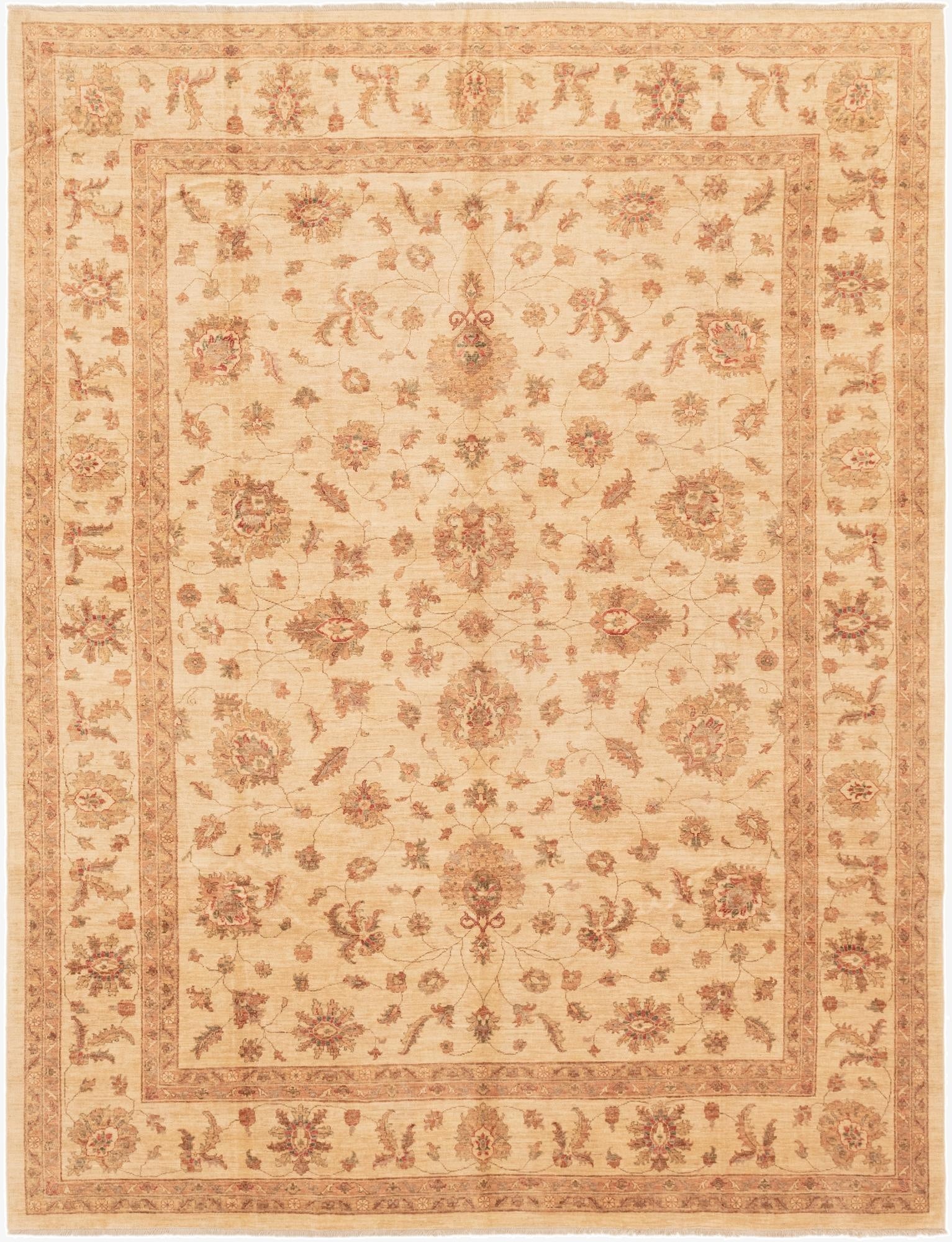 9' 10 x 13'  Hand Knotted Peshawar Ziegler Rug
