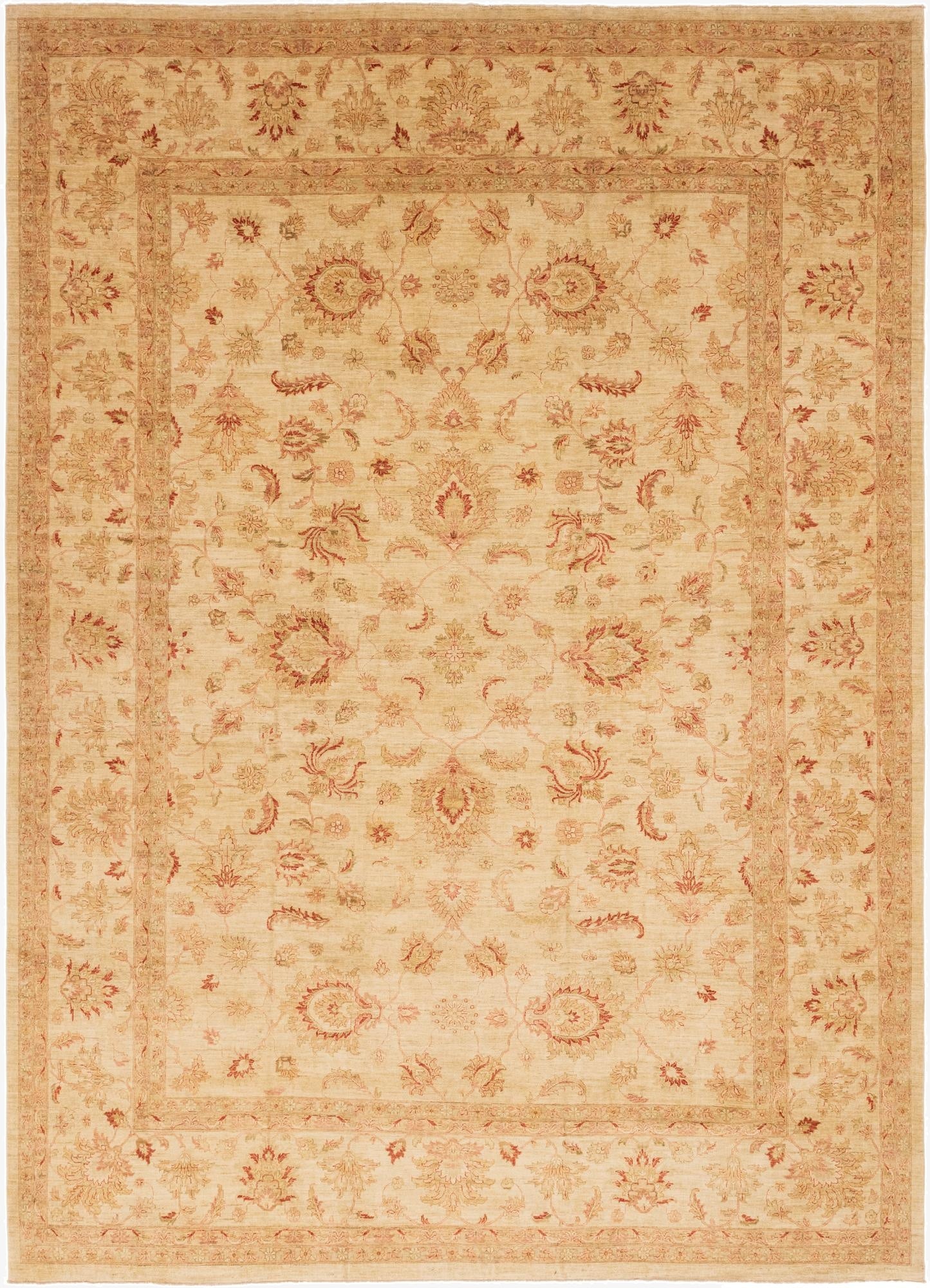 13' x 17' 6  Hand Knotted Peshawar Ziegler Rug
