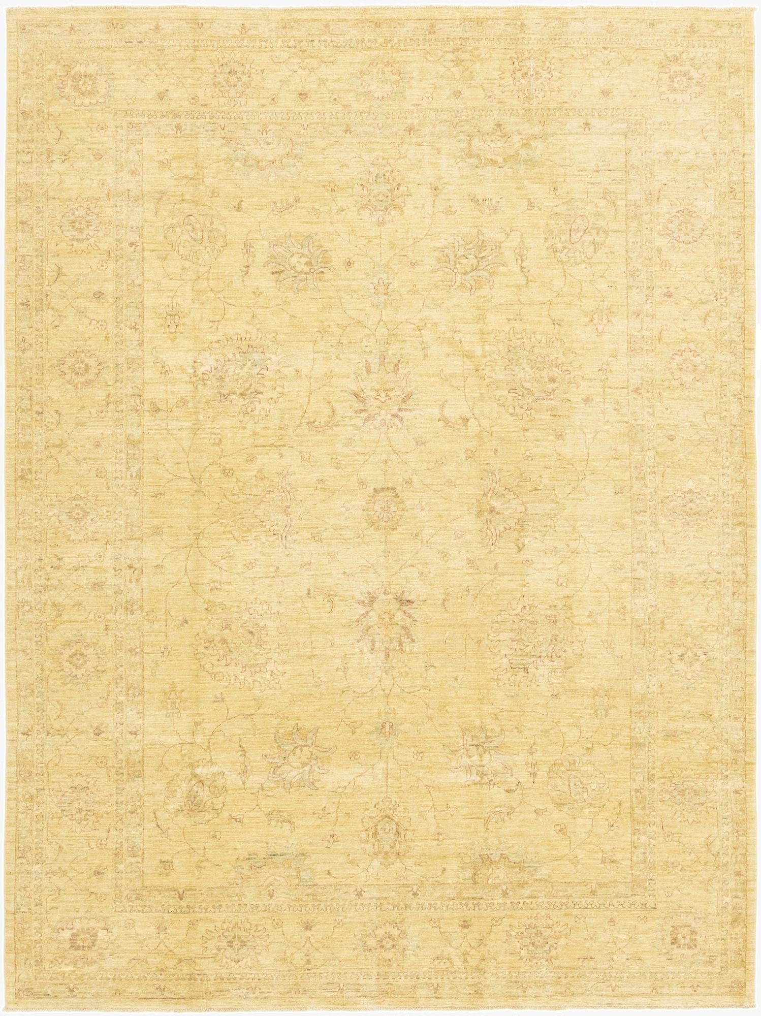 7' x 9' 5  Hand Knotted Peshawar Ziegler Rug