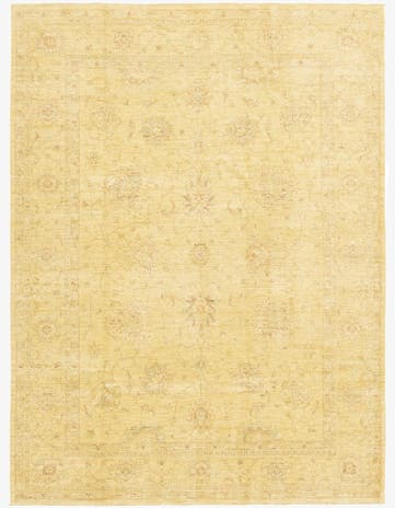 7' x 9' 5 Hand Knotted Peshawar Ziegler Rug