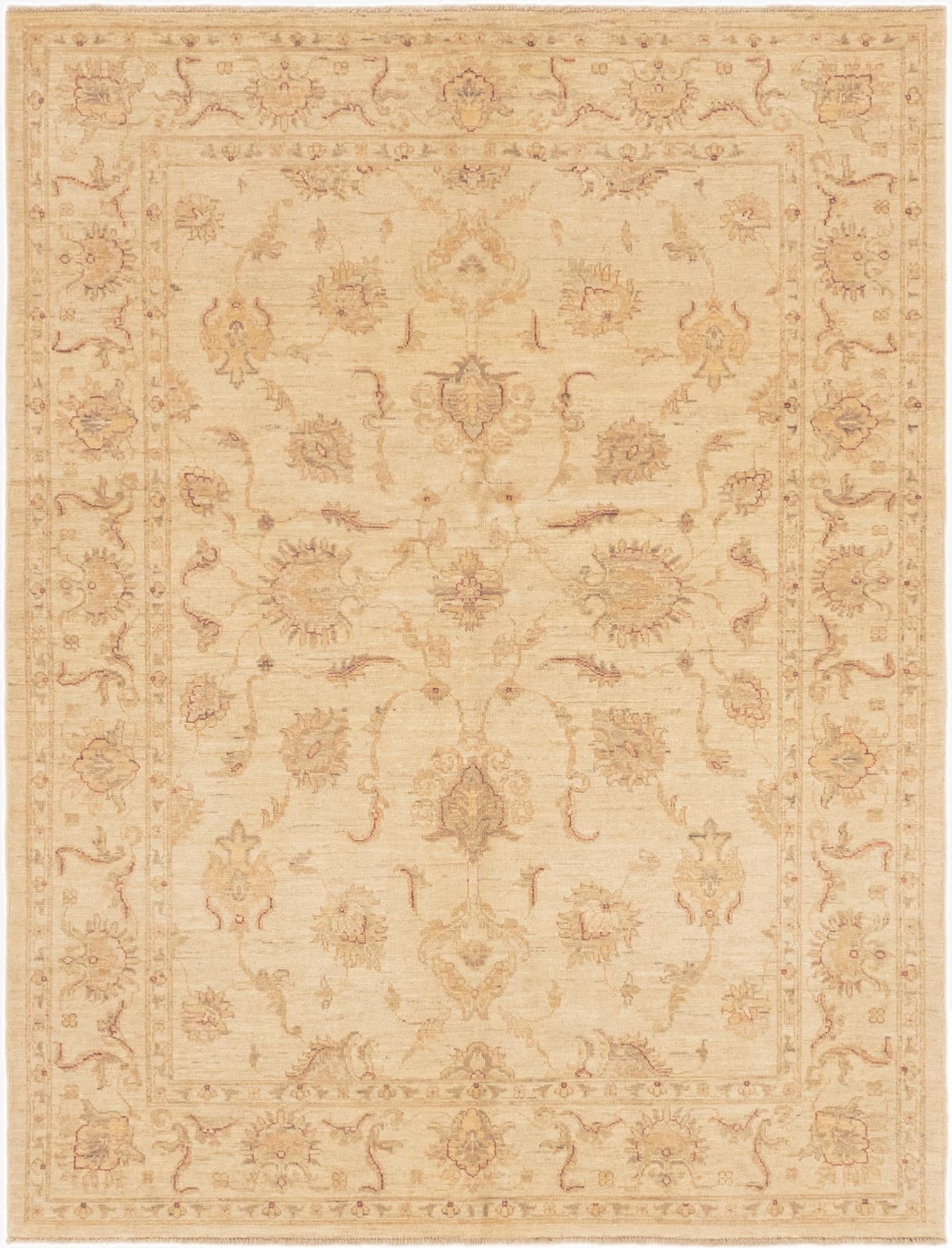 5' x 6' 5  Hand Knotted Peshawar Ziegler Rug