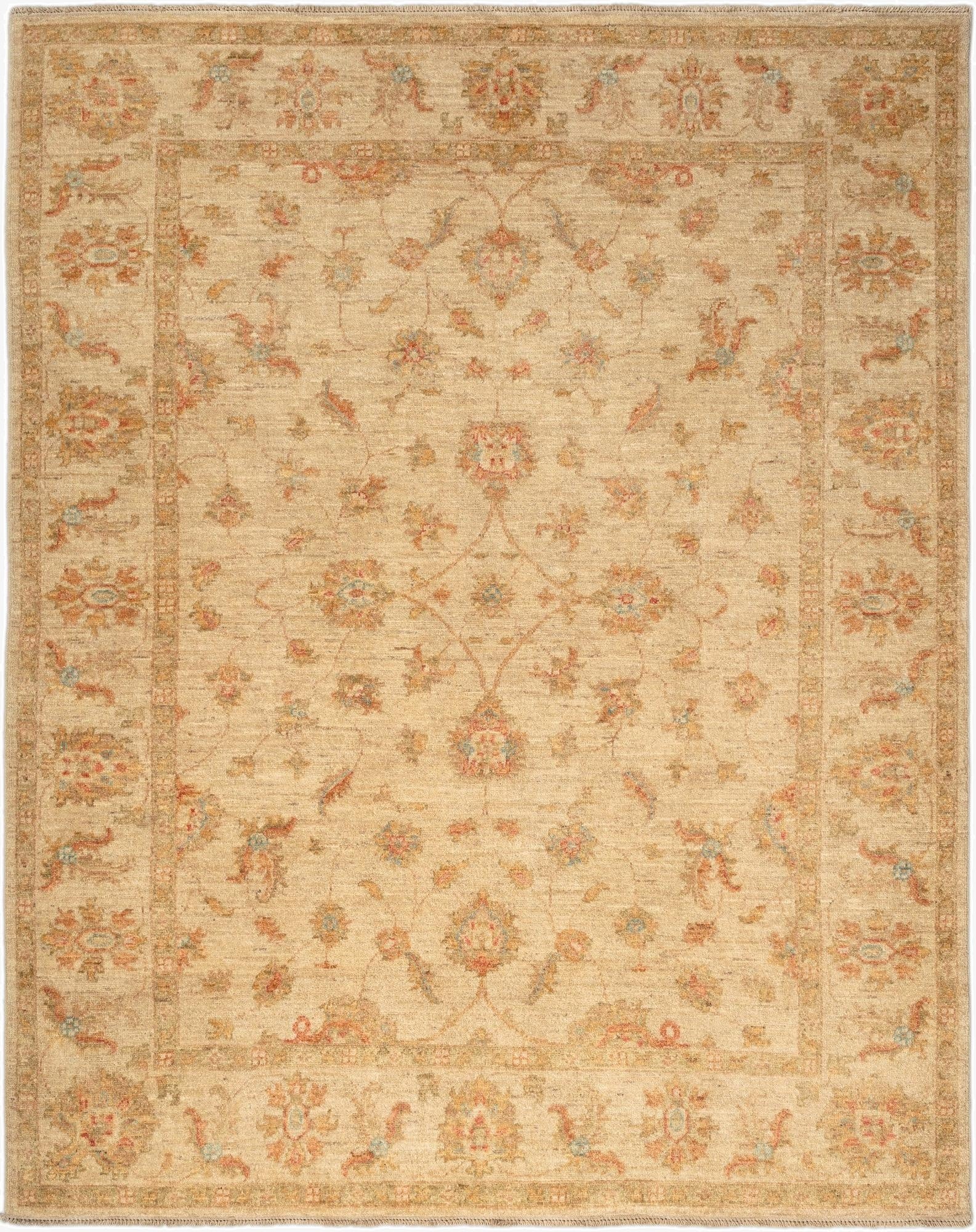 5' x 6' 6 Peshawar Ziegler Wool Rug