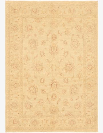 4' 9 x 6' 8 Hand Knotted Peshawar Ziegler Rug