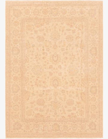 6' 11 x 9' 9 Hand Knotted Peshawar Ziegler Rug