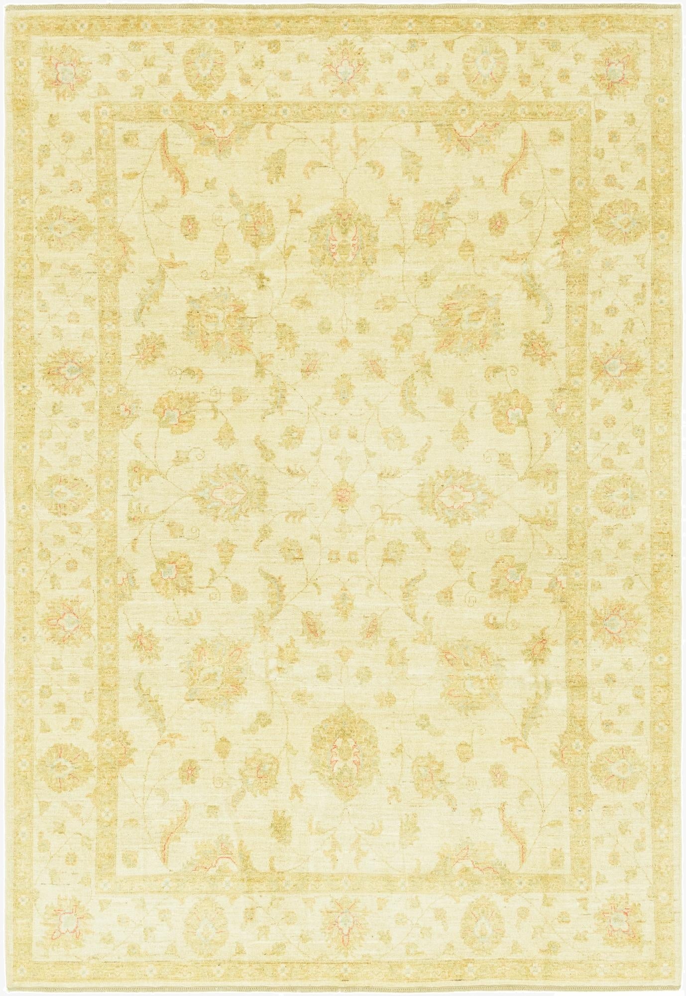 6' 9 x 9' 10  Hand Knotted Peshawar Ziegler Rug
