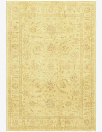 6' 9 x 9' 9 Hand Knotted Peshawar Ziegler Rug