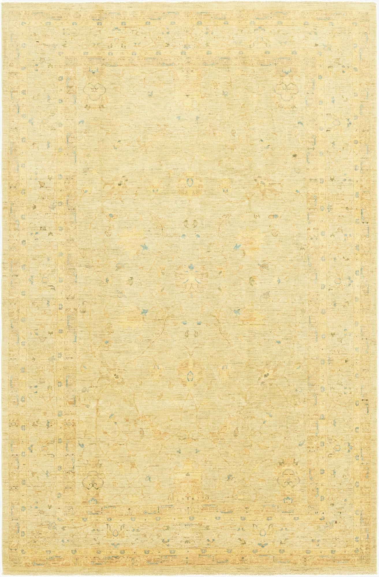 198cm x 307cm  Hand Knotted Peshawar Ziegler Rug