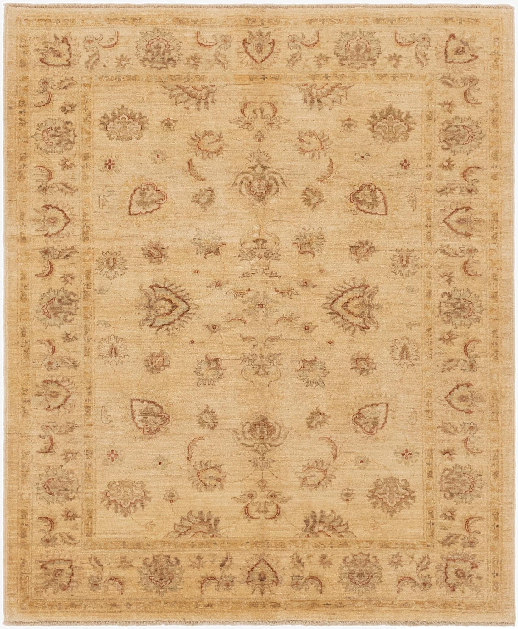 5' x 6'  Hand Knotted Peshawar Ziegler Rug