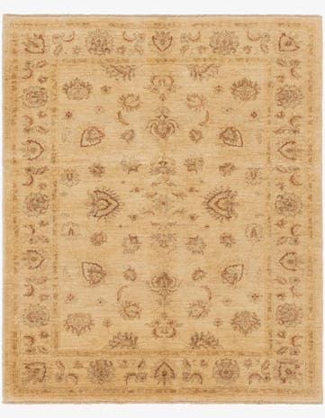 5' x 6' Hand Knotted Peshawar Ziegler Rug