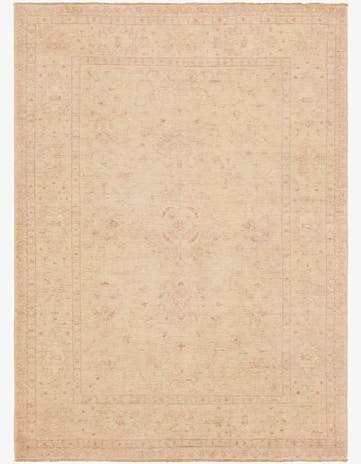 5' 9 x 8' 1 Hand Knotted Peshawar Ziegler Rug
