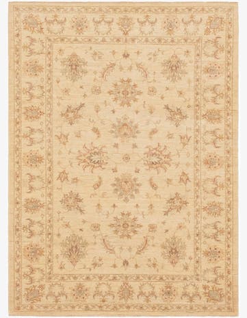 5' 8 x 7' 9 Hand Knotted Peshawar Ziegler Rug