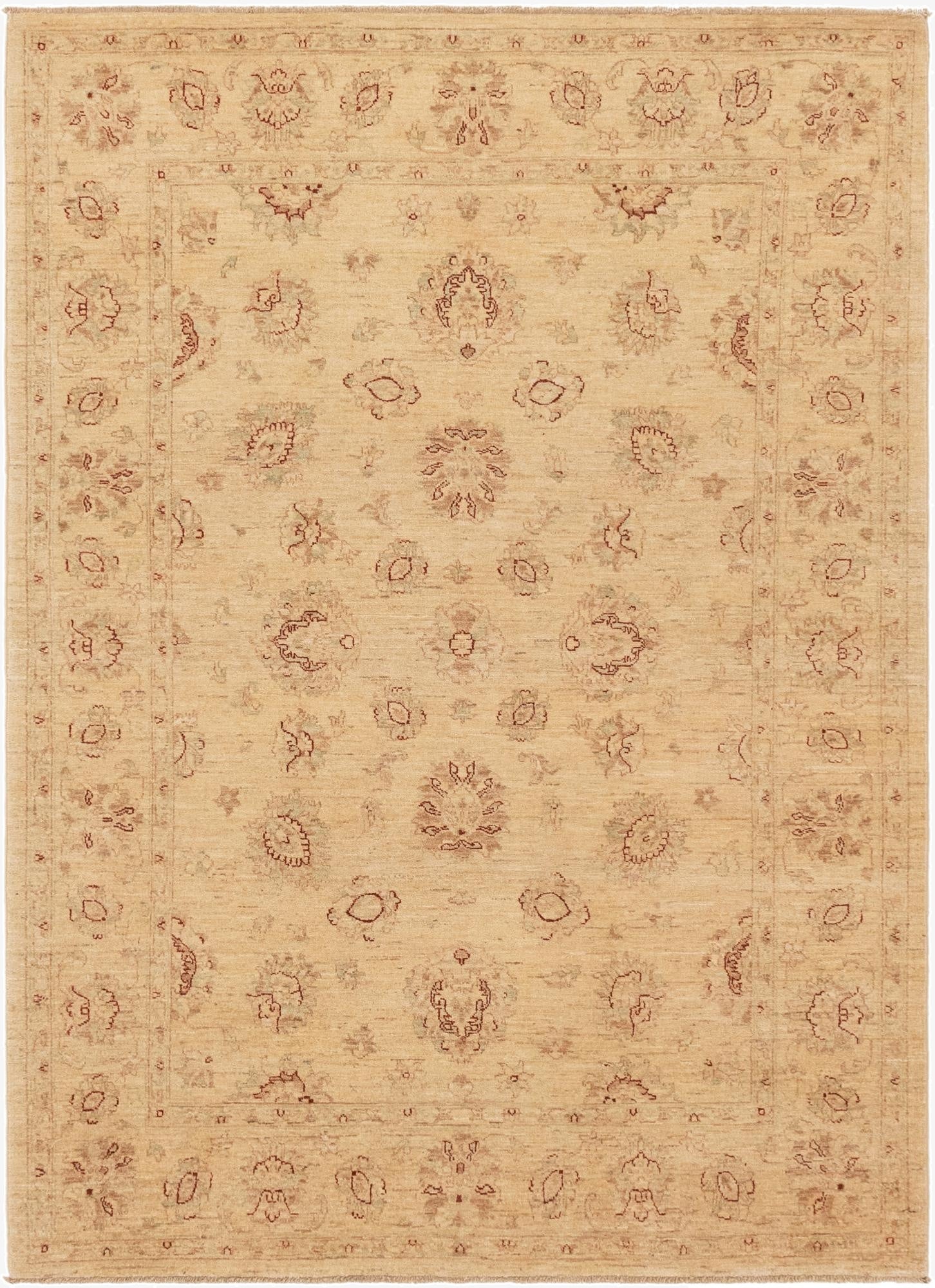 5' 6 x 7' 8  Hand Knotted Peshawar Ziegler Rug