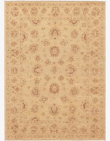 5' 6 x 7' 8 Hand Knotted Peshawar Ziegler Rug