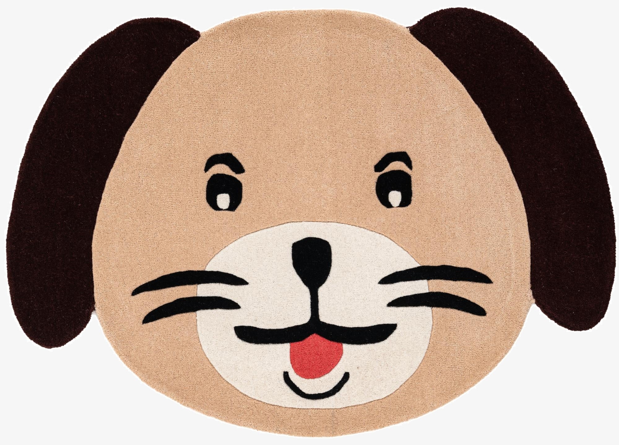 Custom Beige Playtime Kids Wool Rug