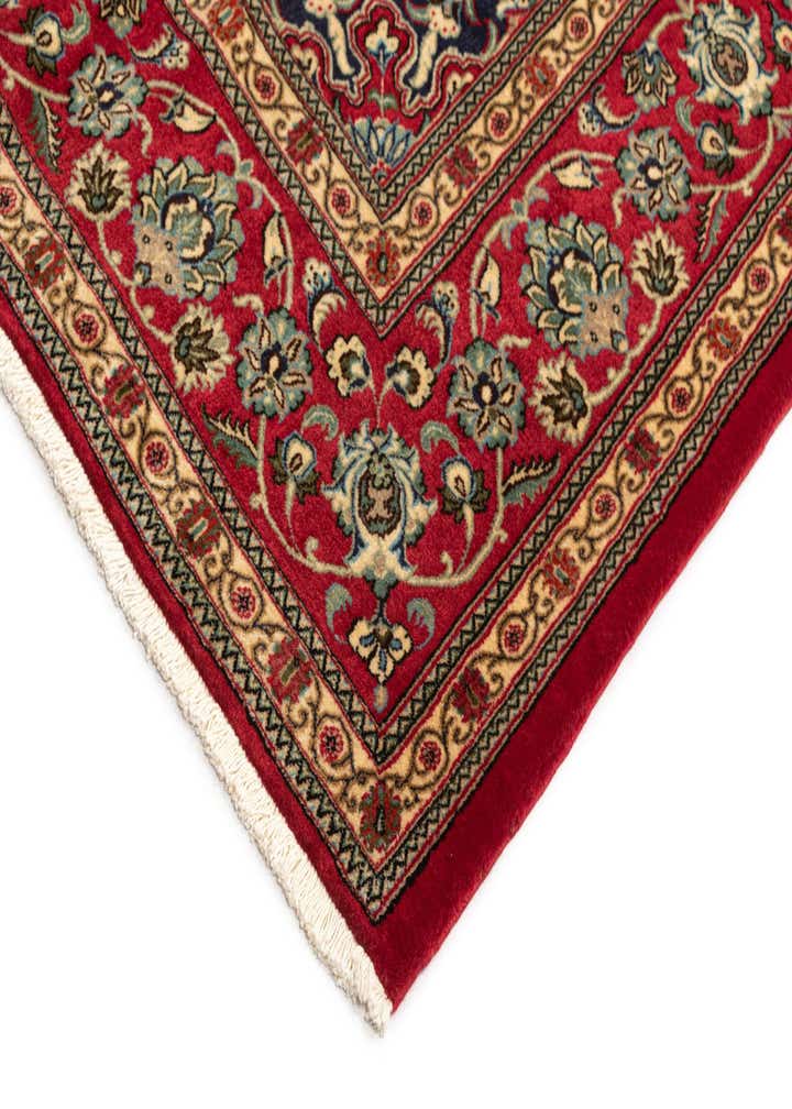 6' 10 x 9' 7 Hand Knotted Qom Persian Rug